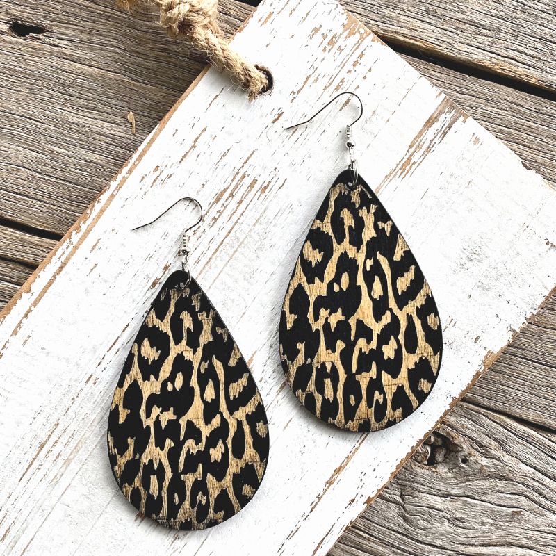 Leopard print deals earrings australia