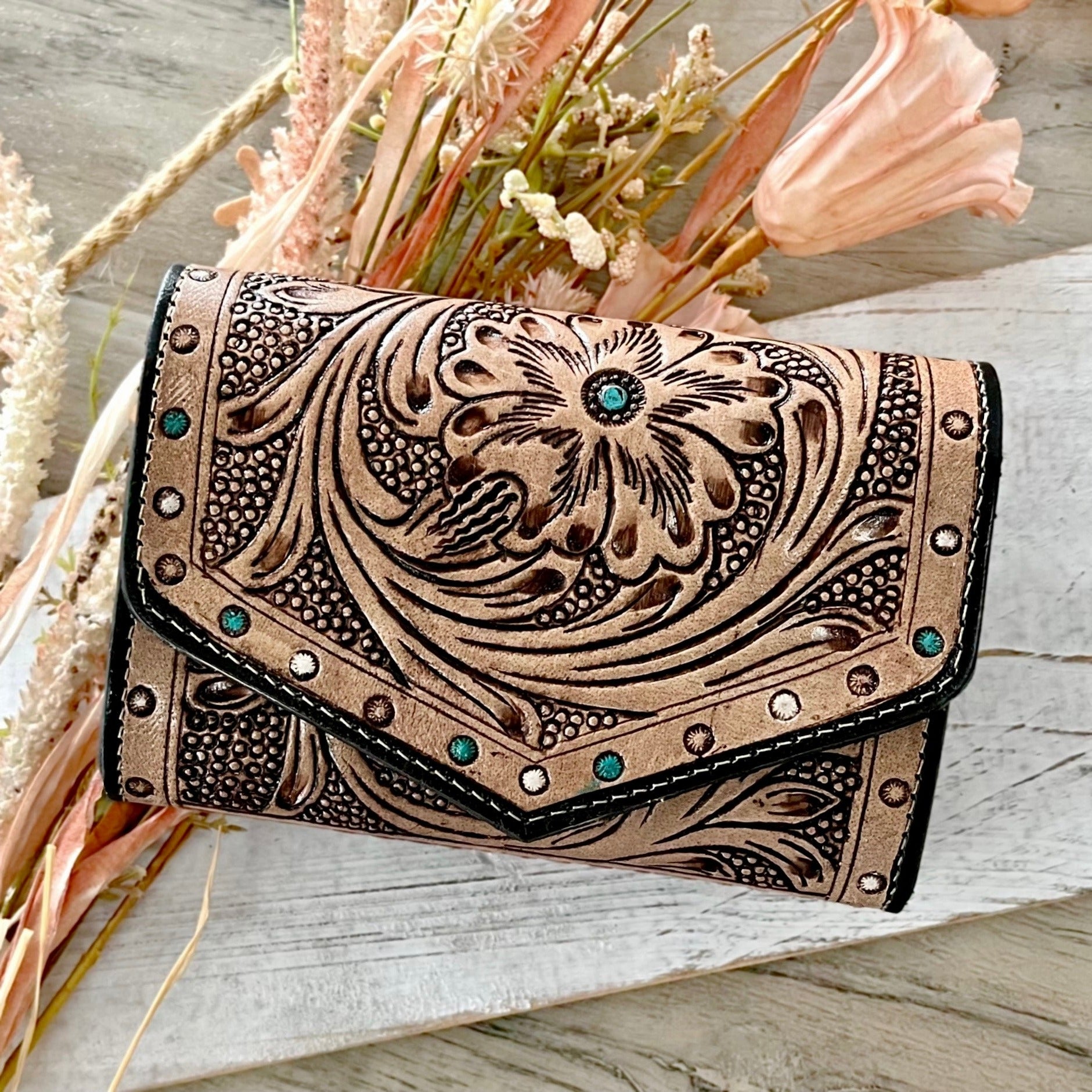 Boho best sale leather wallets